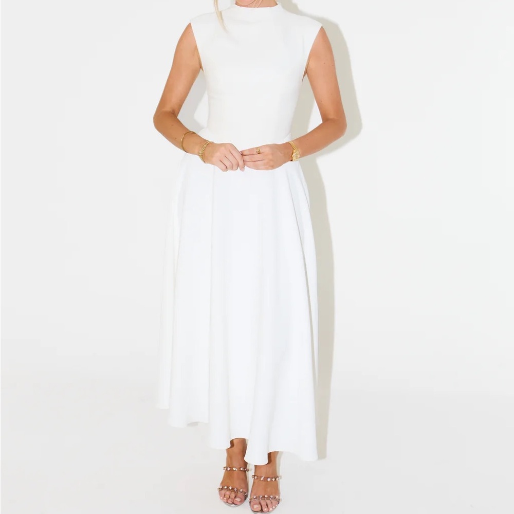 THE ULTIMATE MUSE SLEEVELESS HIGH WAIST MIDI DRESS